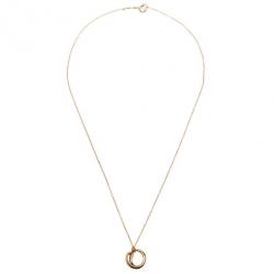 Pre Owned Tiffany & Co. Elsa Peretti Eternal Circle 18K Yellow Gold Pendant Necklace