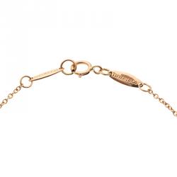Pre Owned Tiffany & Co. Else Peretti Diamonds By The Yard 18k Rose Gold Bracelet