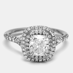 مملوكة مسبقًا خاتم تيفاني & كو. تيفاني سوليست ألماس بلاتينيوم مقاس 52