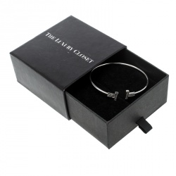 Pre Owned Tiffany & Co. T Wire Diamond 18k White Gold Bracelet