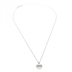 Pre Owned Tiffany & Co. Paloma Picasso Diamond 18k White Gold Octagon Pendant Necklace