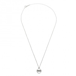 Pre Owned Tiffany & Co. Paloma Picasso Diamond 18k White Gold Octagon Pendant Necklace