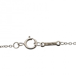 Pre Owned Tiffany & Co. Paloma Picasso Diamond 18k White Gold Octagon Pendant Necklace