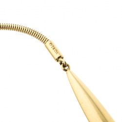 Pre Owned Tiffany & Co. Chain Feather 18k Yellow Gold Lariat Wrap Necklace 