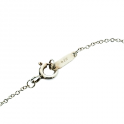 Pre Owned Tiffany & Co. Tiffany 1837 Interlocking Circles Silver & 18k Rose Gold Pendant Necklace