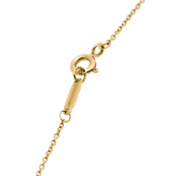 Pre Owned Tiffany & Co. Daisy Key Diamond 18k Yellow Gold Pendant Necklace