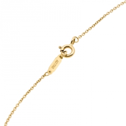 Pre Owned Tiffany & Co. Daisy Key Diamond 18k Yellow Gold Pendant Necklace