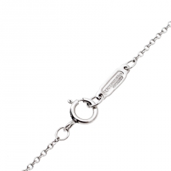 Pre Owned Tiffany & Co. Diamond Heart Platinum Pendant Necklace