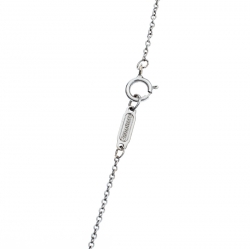 Pre Owned Tiffany & Co. Tiffany Keys Crown Key White Gold and Diamonds Necklace