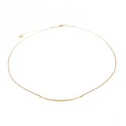 Pre Owned Tiffany & Co. Tiffany T Smile 18k Yellow Gold Mini Pendant Necklace