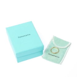 Pre Owned Tiffany & Co Elsa Perreti Diamond 18k Yellow Gold Band Ring Size 54.5