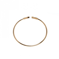 Pre Owned Tiffany & Co. T Wire Diamond 18k Yellow Gold Bracelet