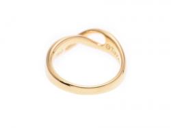 Pre Owned Tiffany & Co 18K Yellow Gold Infinity Ring Size 50