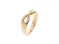 Pre Owned Tiffany & Co 18K Yellow Gold Infinity Ring Size 50