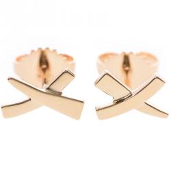 Pre Owned Tiffany & Co. 18K Yellow Gold Paloma Picasso Kiss Earrings