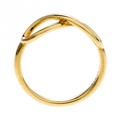 Pre Owned Tiffany & Co. Infinity 18k Yellow Gold Ring Size 55