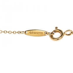 Pre Owned Tiffany & Co. Diamond By The Yard 18K Yellow Gold Pendant Necklace