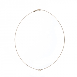 Pre Owned Tiffany & Co. Diamond By The Yard 18K Yellow Gold Pendant Necklace