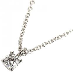 Pre Owned Tiffany & Co Diamond Platinum Pendant Necklace 