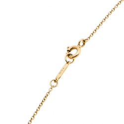 Pre Owned Tiffany & Co. Puffy Heart 18K Yellow Gold Pendant Necklace