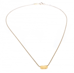Pre Owned Tiffany & Co. Elsa Peretti Bean 18K Yellow Gold Pendant Necklace 