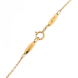 Pre Owned Tiffany & Co. Elsa Peretti Bean 18K Yellow Gold Pendant Necklace 