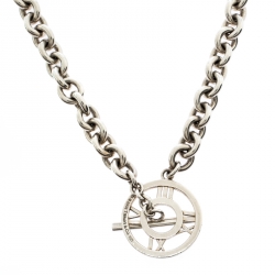 Pre Owned Tiffany & Co. Atlas Sterling Silver Toggle Necklace