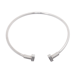 Pre Owned Tiffany & Co. T Wire Diamond 18K White Gold Bracelet
