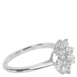 Pre Owned Tiffany & Co. Blooming Flower 0.60 CTW Diamonds Platinum Ring Size 51
