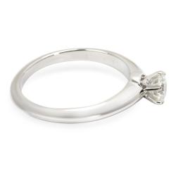 Pre Owned Tiffany & Co. 0.52 CTW Diamond Platinum Engagement Ring Size 54.5