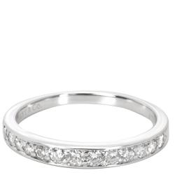 Pre Owned Tiffany & Co. 0.25 CTW Diamond Platinum Wedding Band Ring Size 51