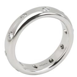 Pre Owned Tiffany & Co. Etiole 0.20 CTW Diamond Platinum Band Ring Size 48
