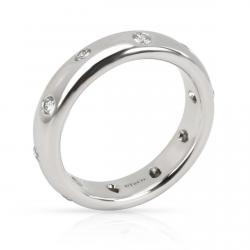Pre Owned Tiffany & Co. Etiole 0.20 CTW Diamond Platinum Band Ring Size 48