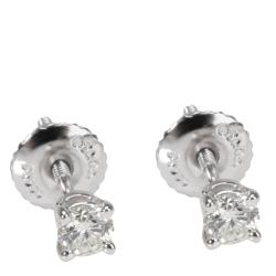 Pre Owned Tiffany & Co. 0.24 CTW Diamond Stud Platinum Earrings 