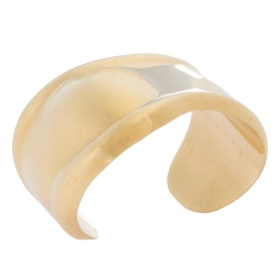 Pre Owned Tiffany & Co. Elsa Peretti Bone Cuff 18K Yellow Gold Small Bracelet