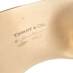 Pre Owned Tiffany & Co. Elsa Peretti Bone Cuff 18K Yellow Gold Small Bracelet
