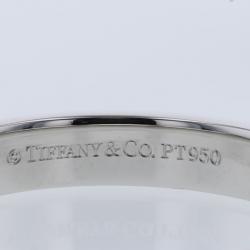 Pre Owned Tiffany & Co. Classic Band Platinum Silver Ring Size 54.5
