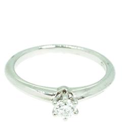 Pre Owned Tiffany & Co. Solitaire Engagement Platinum Diamond Ring Size 52