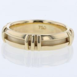 Pre Owned Tiffany & Co. Atlas Numeric 18K Yellow Gold Ring Size 49