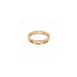 Pre Owned Tiffany & Co. Atlas 18K Rose Gold Diamond Ring Size 52