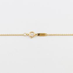 Pre Owned Tiffany & Co. Dot Heart 18K Yellow Gold Platinum Diamond Necklace