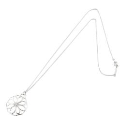 Pre Owned Tiffany & Co. Garden Open Flower Diamond 18K White Gold Necklace