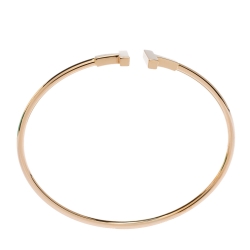 Pre Owned Tiffany & Co. T Wire 18K Rose Gold Bracelet