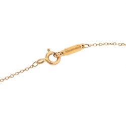 Pre Owned Tiffany & Co. Oval Key 18K Rose Gold Mini Pendant Necklace