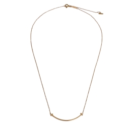 Tiffany & Co. T Smile 18K Yellow Gold Necklace 