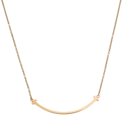 Tiffany & Co. T Smile 18K Yellow Gold Necklace 