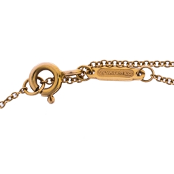 Pre Owned Tiffany & Co. T Smile 18K Yellow Gold Necklace 