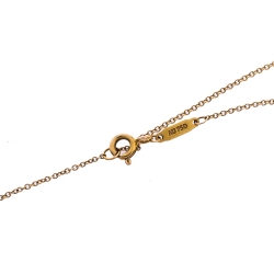 Pre Owned Tiffany & Co. T Smile 18K Yellow Gold Necklace 
