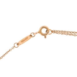 Pre Owned Tiffany & Co. Tiffany T Smile 18K Rose Gold Pendant Necklace