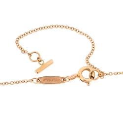 Pre Owned Tiffany & Co. Tiffany T Smile 18K Rose Gold Pendant Necklace